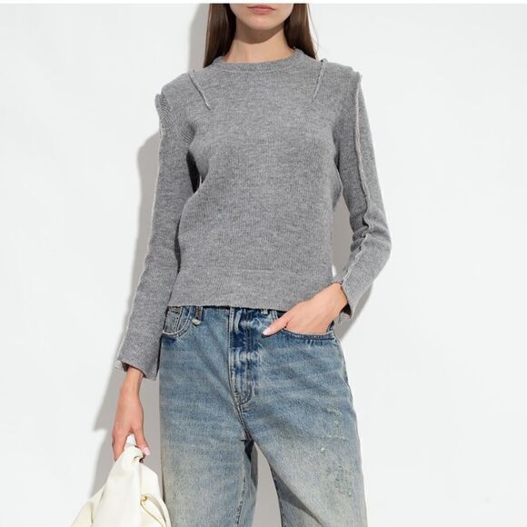R13 Flat Sleeve Crew Neck Sweater - Picture 1 of 11